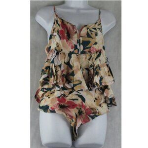 Midnight Bakery Women's 2-Piece Cami & Shorts Pajama Set, Multi Floral, Medium